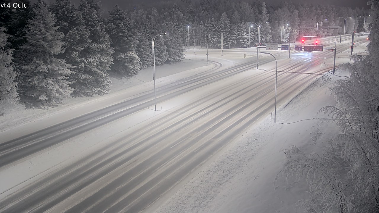 Weather Camera Image Road 4 Oulu, Oulu, Pohjois-Pohjanmaa