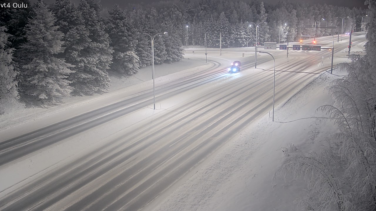 Weather Camera Image Road 4 Oulu, Oulu, Pohjois-Pohjanmaa