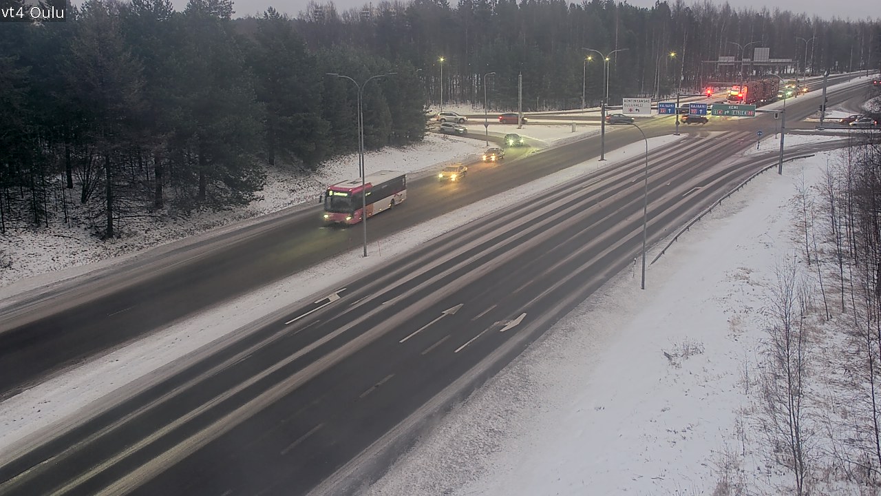Weather Camera Image Väg 4 Uleåborg, Oulu, Pohjois-Pohjanmaa