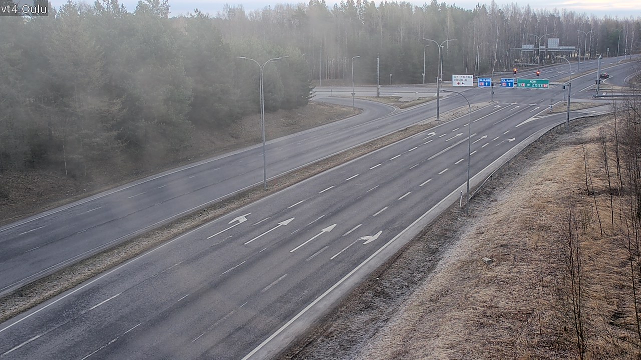 Weather Camera Image Väg 4 Uleåborg, Oulu, Pohjois-Pohjanmaa