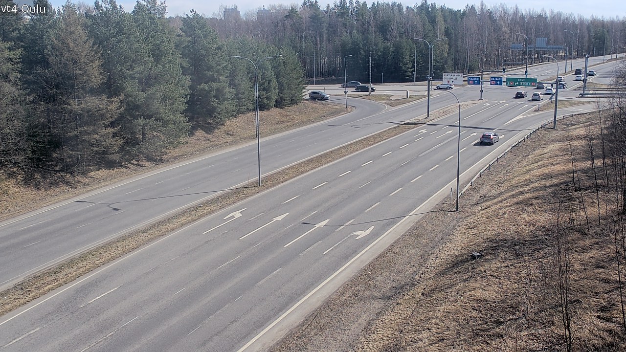 Weather Camera Image Väg 4 Uleåborg, Oulu, Pohjois-Pohjanmaa