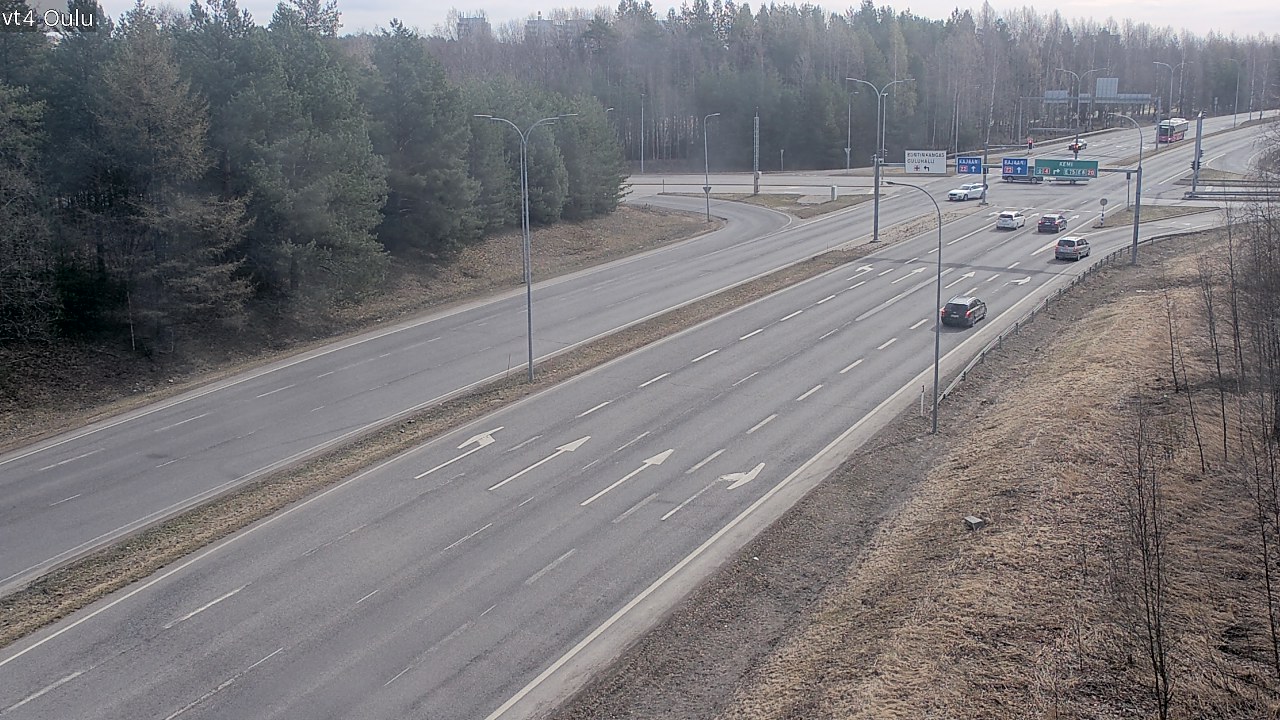 Weather Camera Image Väg 4 Uleåborg, Oulu, Pohjois-Pohjanmaa