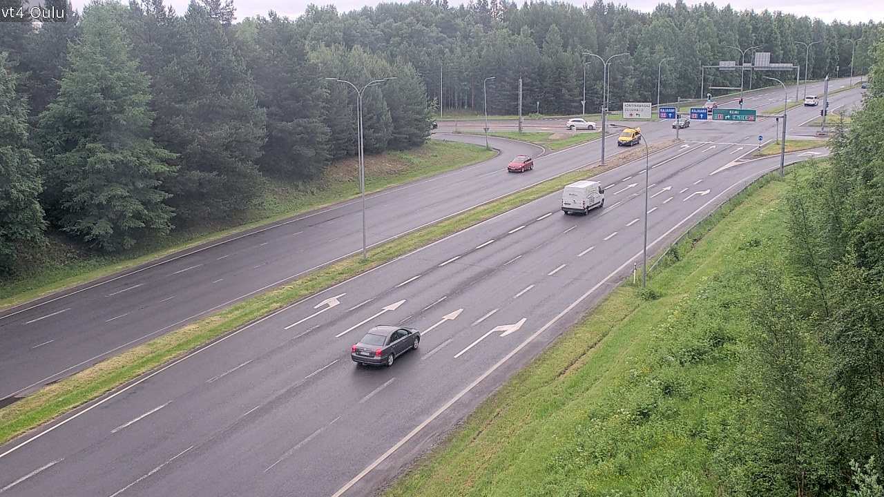 Weather Camera Image Väg 4 Uleåborg, Oulu, Pohjois-Pohjanmaa