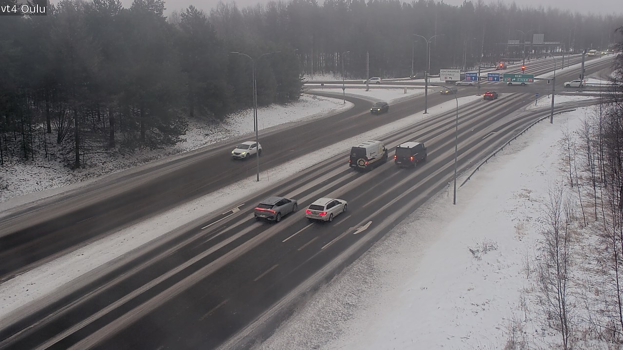 Weather Camera Image Väg 4 Uleåborg, Oulu, Pohjois-Pohjanmaa