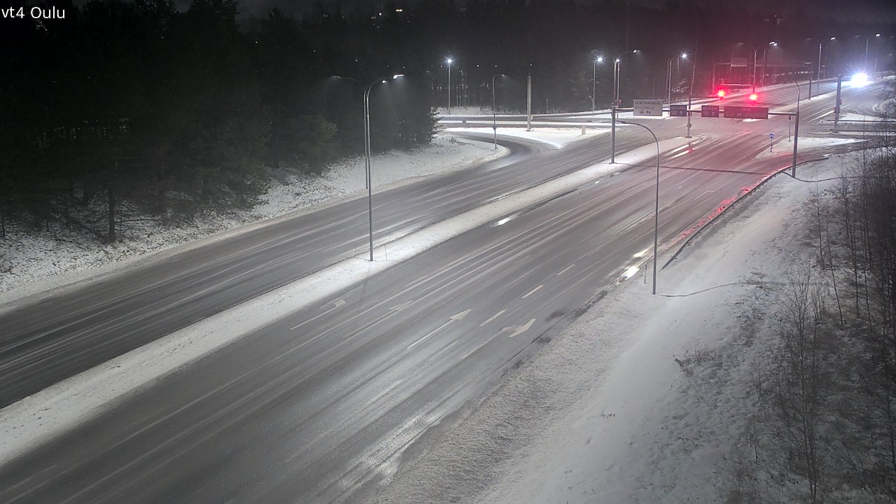 Weather Camera Image Väg 4 Uleåborg, Oulu, Pohjois-Pohjanmaa