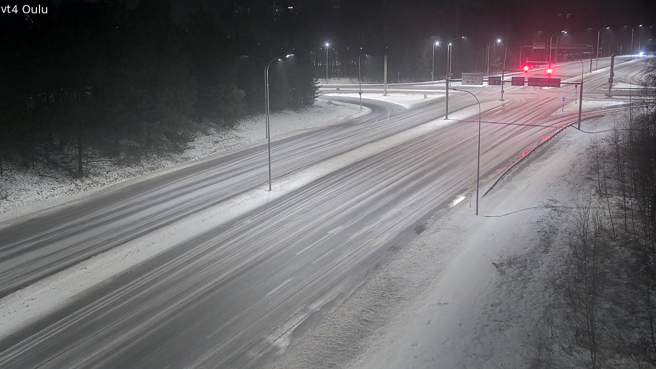 Weather Camera Image Väg 4 Uleåborg, Oulu, Pohjois-Pohjanmaa