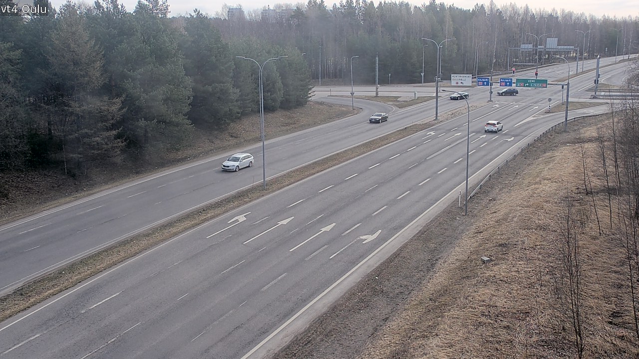 Weather Camera Image Väg 4 Uleåborg, Oulu, Pohjois-Pohjanmaa