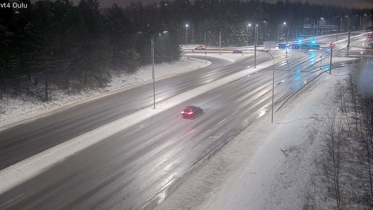 Weather Camera Image Väg 4 Uleåborg, Oulu, Pohjois-Pohjanmaa