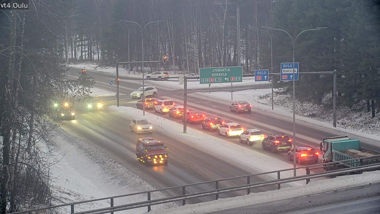 Weather Camera Image Road 4 Oulu, Oulu, Pohjois-Pohjanmaa