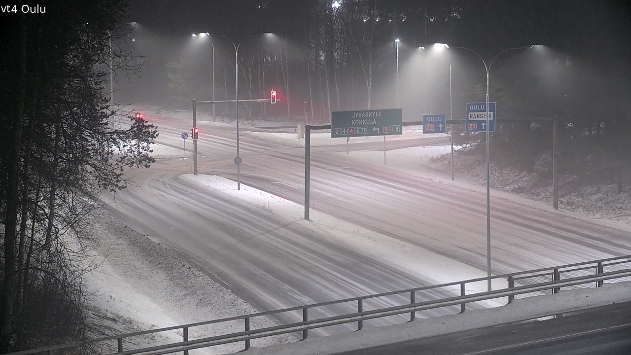 Weather Camera Image Väg 4 Uleåborg, Oulu, Pohjois-Pohjanmaa