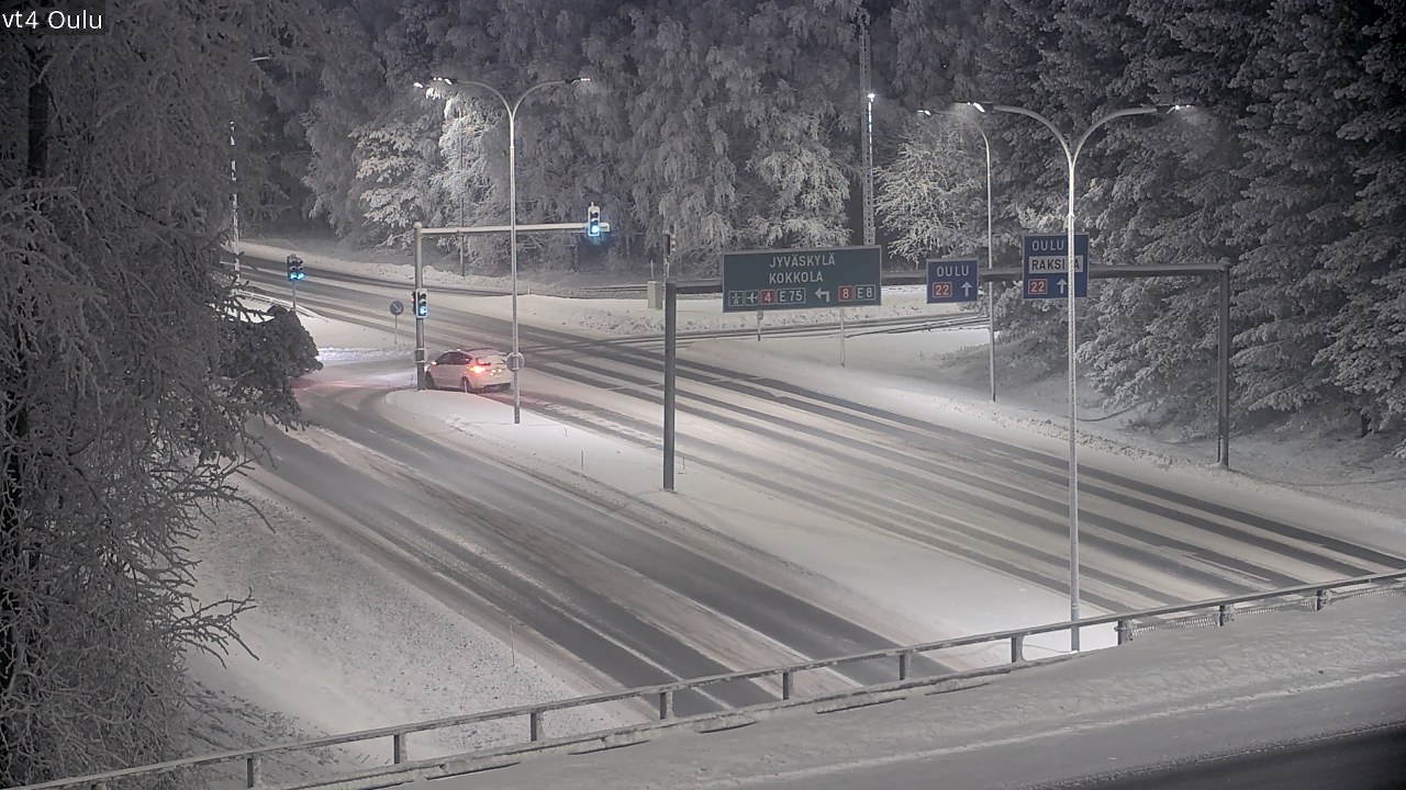 Weather Camera Image Road 4 Oulu, Oulu, Pohjois-Pohjanmaa