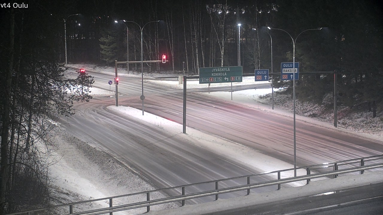 Weather Camera Image Väg 4 Uleåborg, Oulu, Pohjois-Pohjanmaa