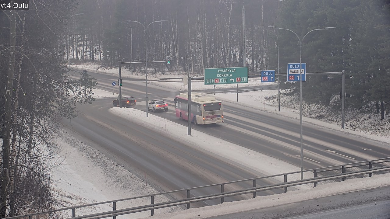 Weather Camera Image Väg 4 Uleåborg, Oulu, Pohjois-Pohjanmaa