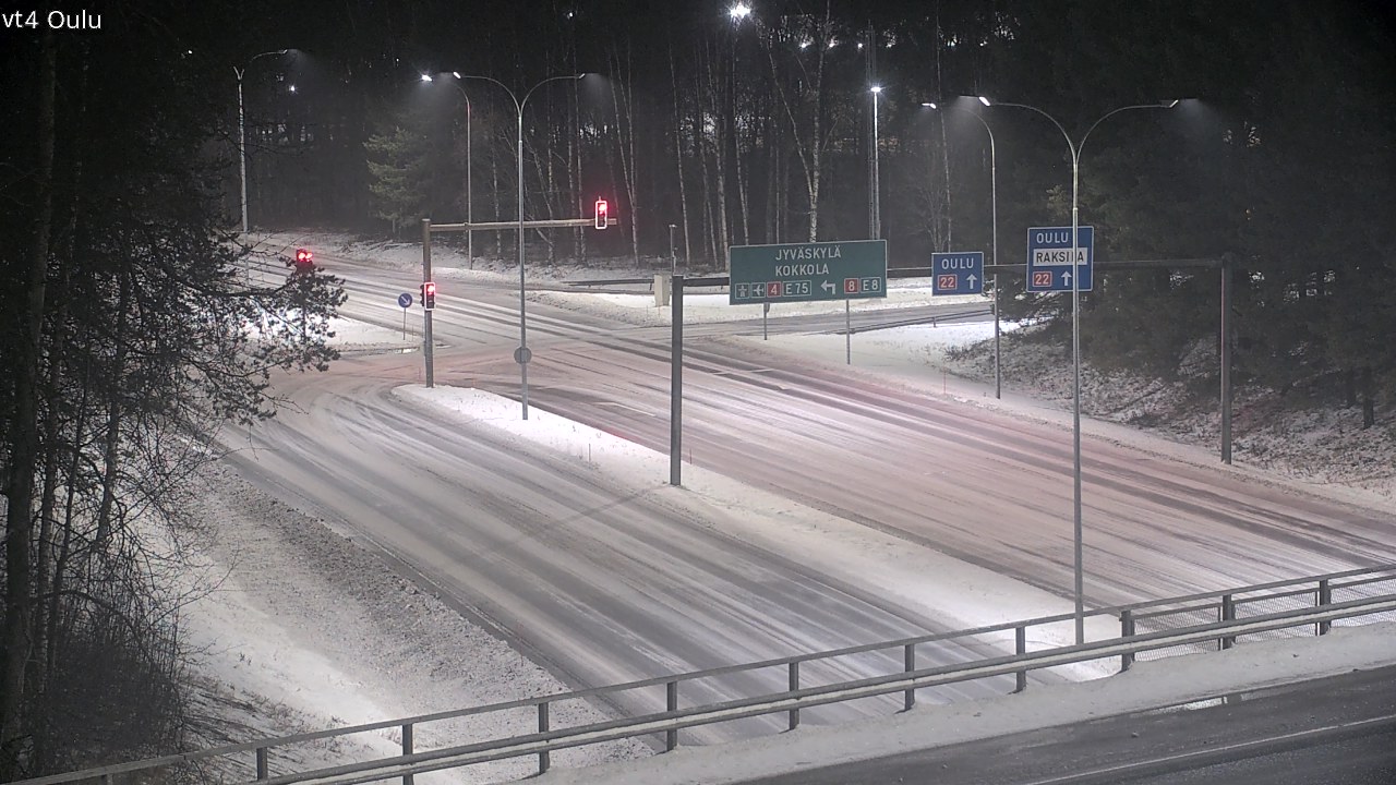 Weather Camera Image Väg 4 Uleåborg, Oulu, Pohjois-Pohjanmaa