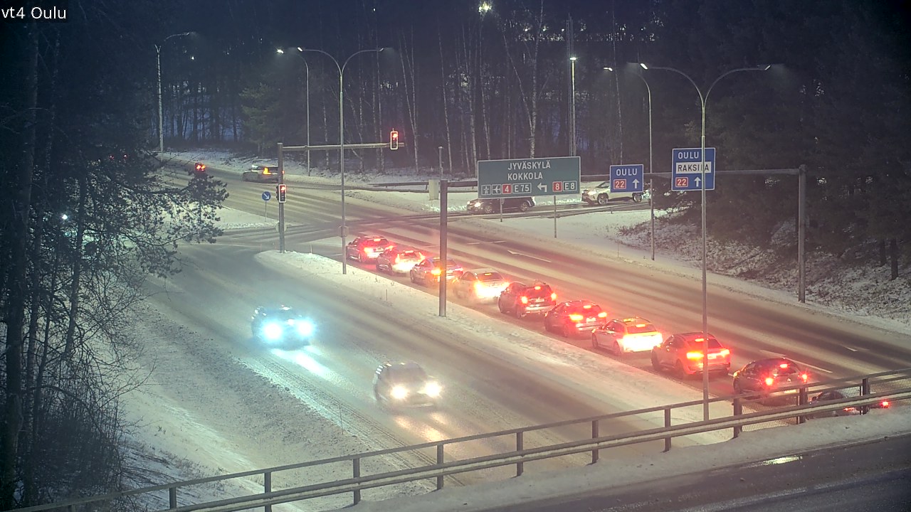 Weather Camera Image Road 4 Oulu, Oulu, Pohjois-Pohjanmaa