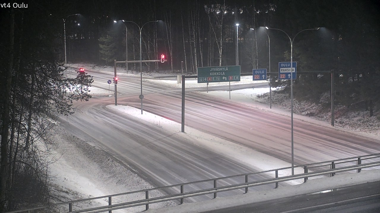 Weather Camera Image Väg 4 Uleåborg, Oulu, Pohjois-Pohjanmaa