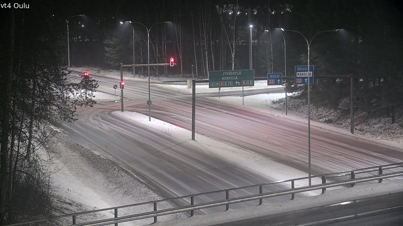 Weather Camera Image Väg 4 Uleåborg, Oulu, Pohjois-Pohjanmaa