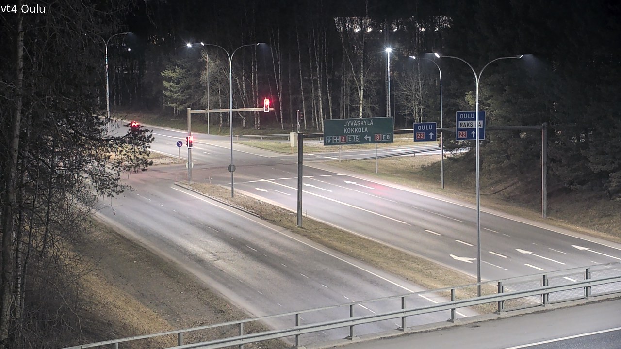 Weather Camera Image Väg 4 Uleåborg, Oulu, Pohjois-Pohjanmaa