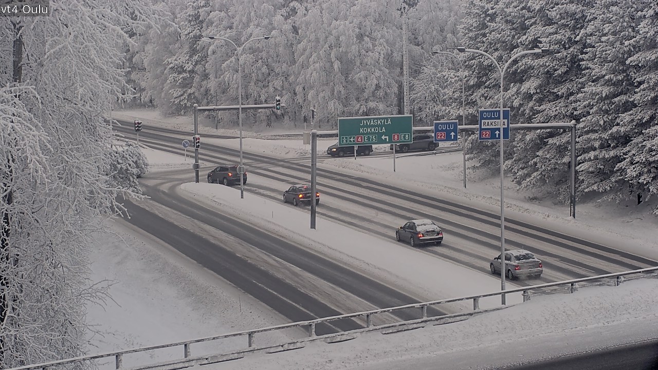 Weather Camera Image Road 4 Oulu, Oulu, Pohjois-Pohjanmaa
