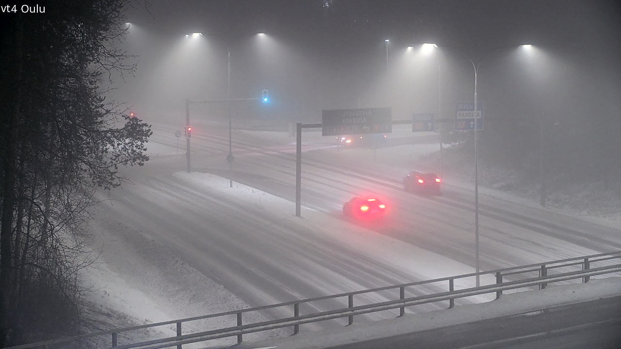 Weather Camera Image Väg 4 Uleåborg, Oulu, Pohjois-Pohjanmaa