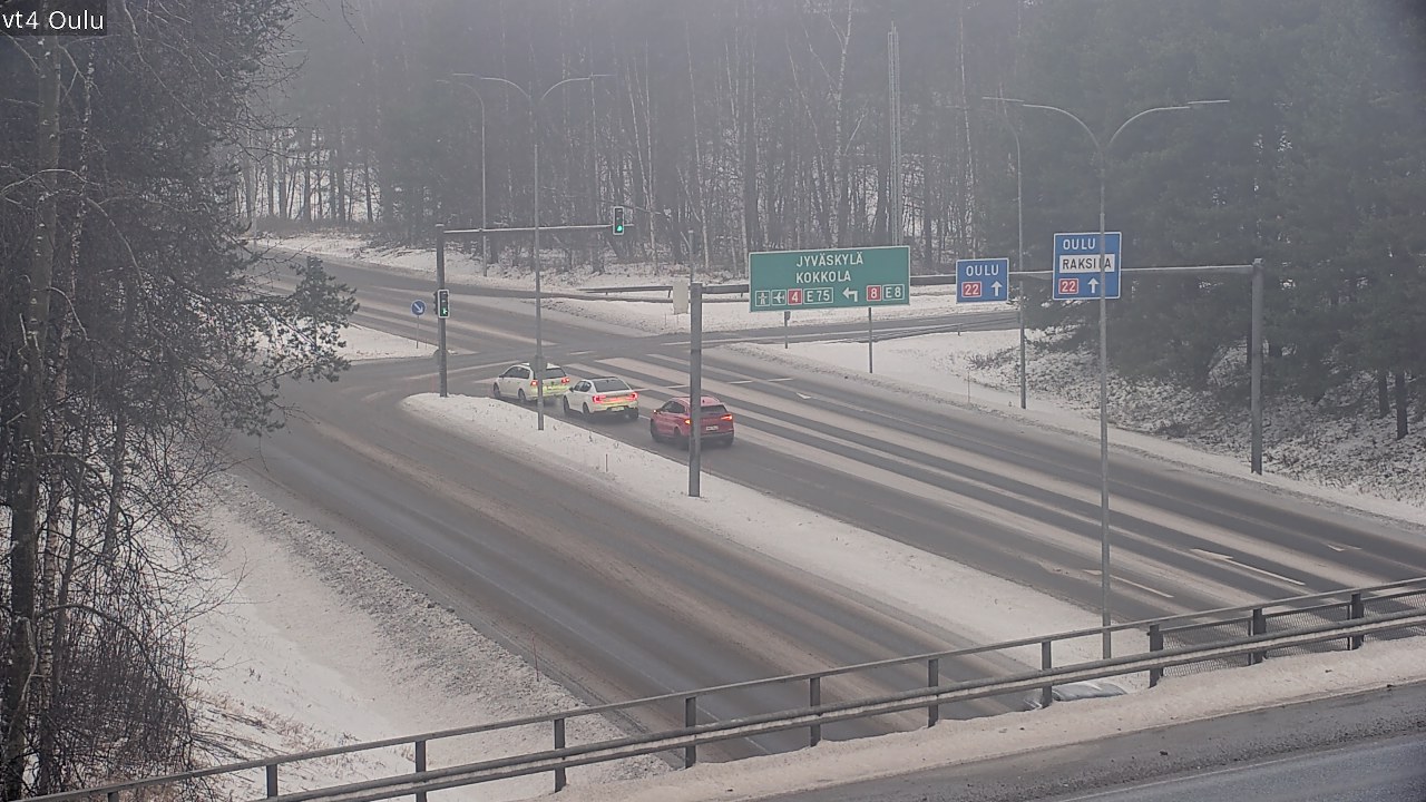 Weather Camera Image Väg 4 Uleåborg, Oulu, Pohjois-Pohjanmaa