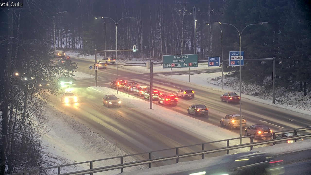 Weather Camera Image Road 4 Oulu, Oulu, Pohjois-Pohjanmaa