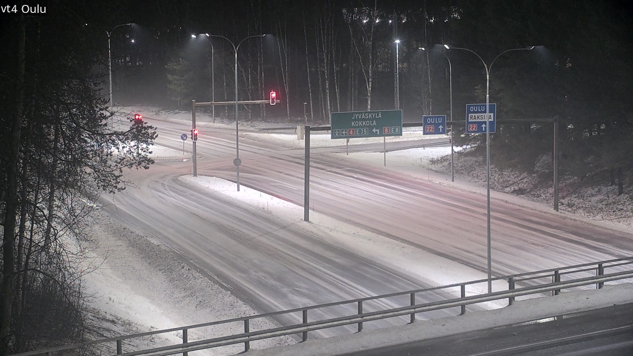 Weather Camera Image Väg 4 Uleåborg, Oulu, Pohjois-Pohjanmaa