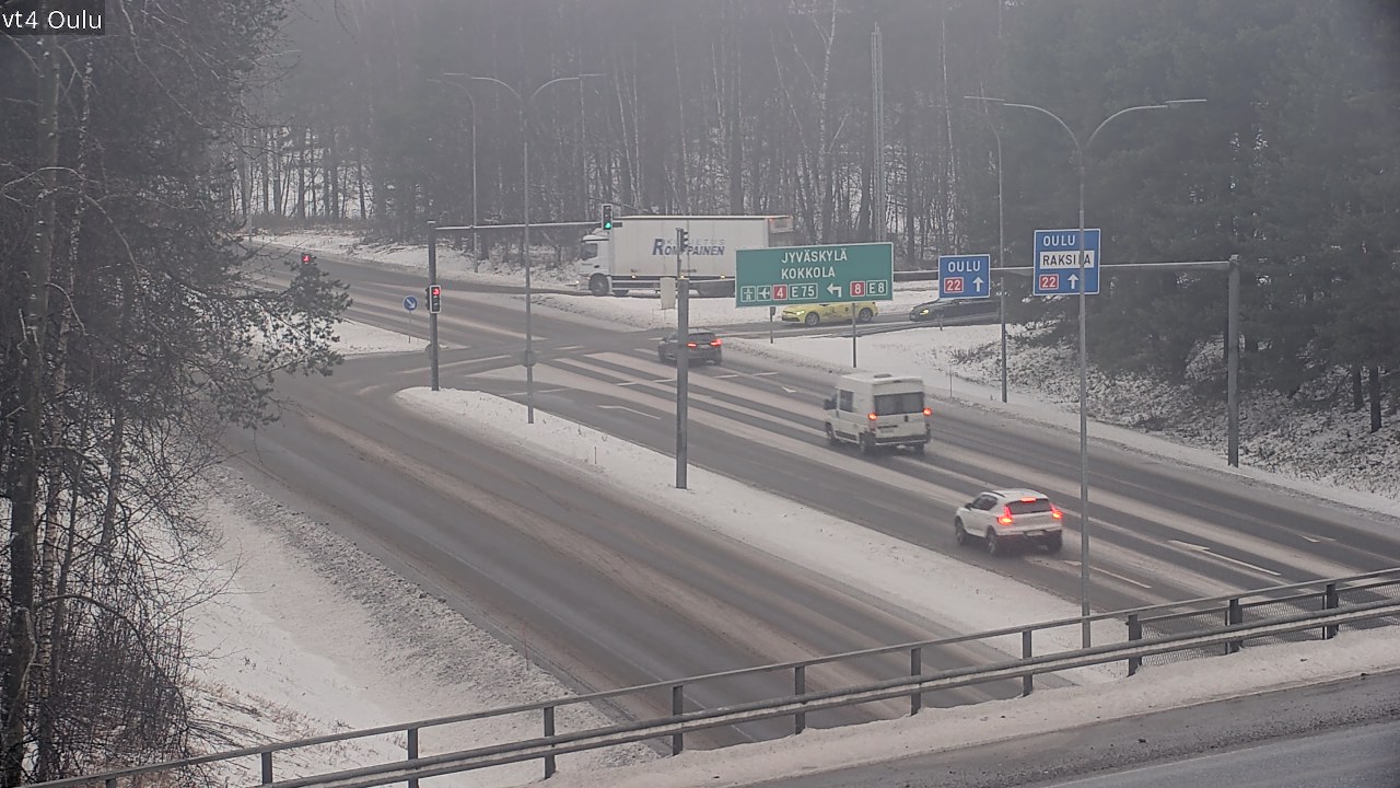 Weather Camera Image Väg 4 Uleåborg, Oulu, Pohjois-Pohjanmaa