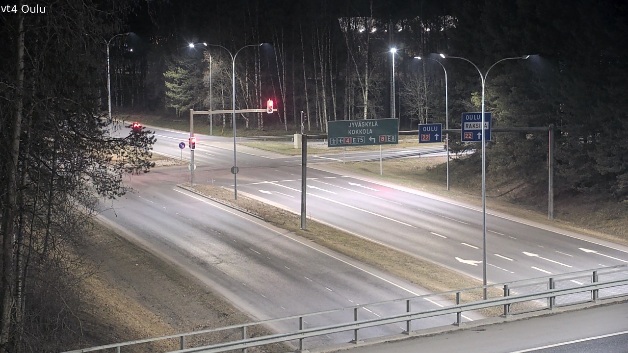 Weather Camera Image Road 4 Oulu, Oulu, Pohjois-Pohjanmaa