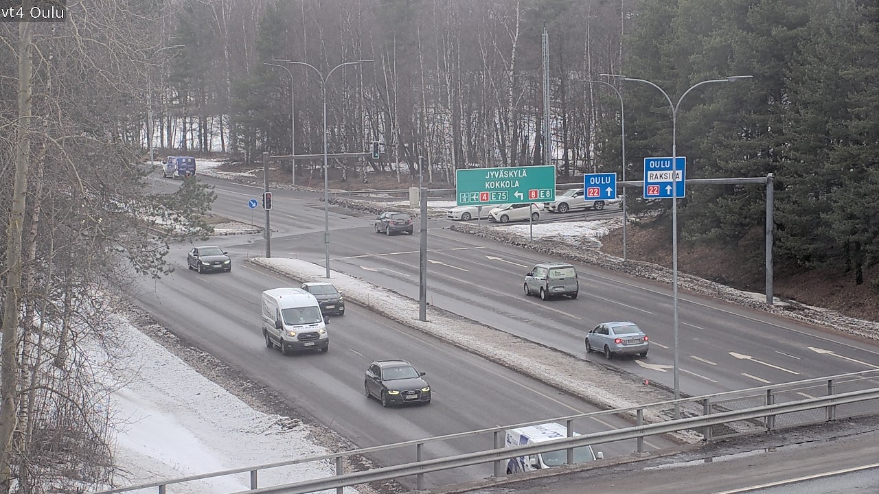 Weather Camera Image Road 4 Oulu, Oulu, Pohjois-Pohjanmaa