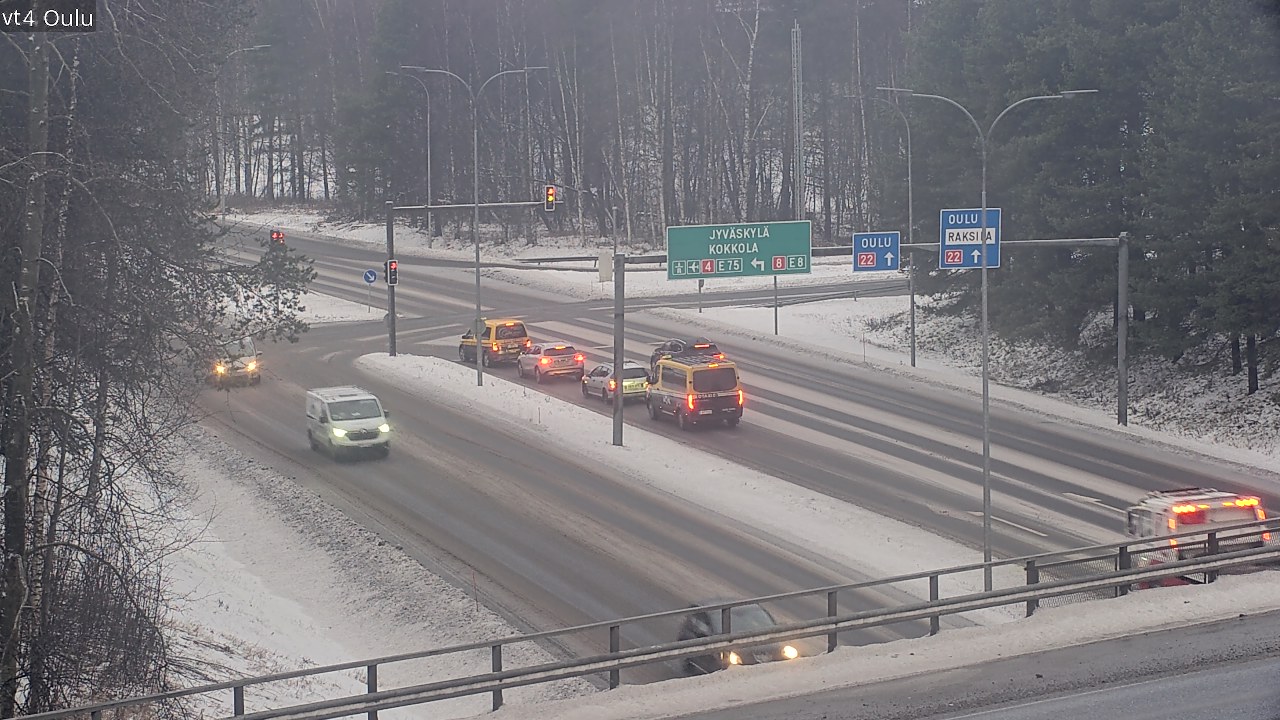 Weather Camera Image Väg 4 Uleåborg, Oulu, Pohjois-Pohjanmaa