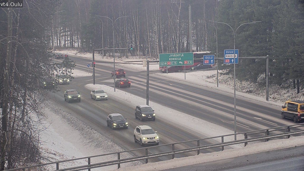 Weather Camera Image Väg 4 Uleåborg, Oulu, Pohjois-Pohjanmaa