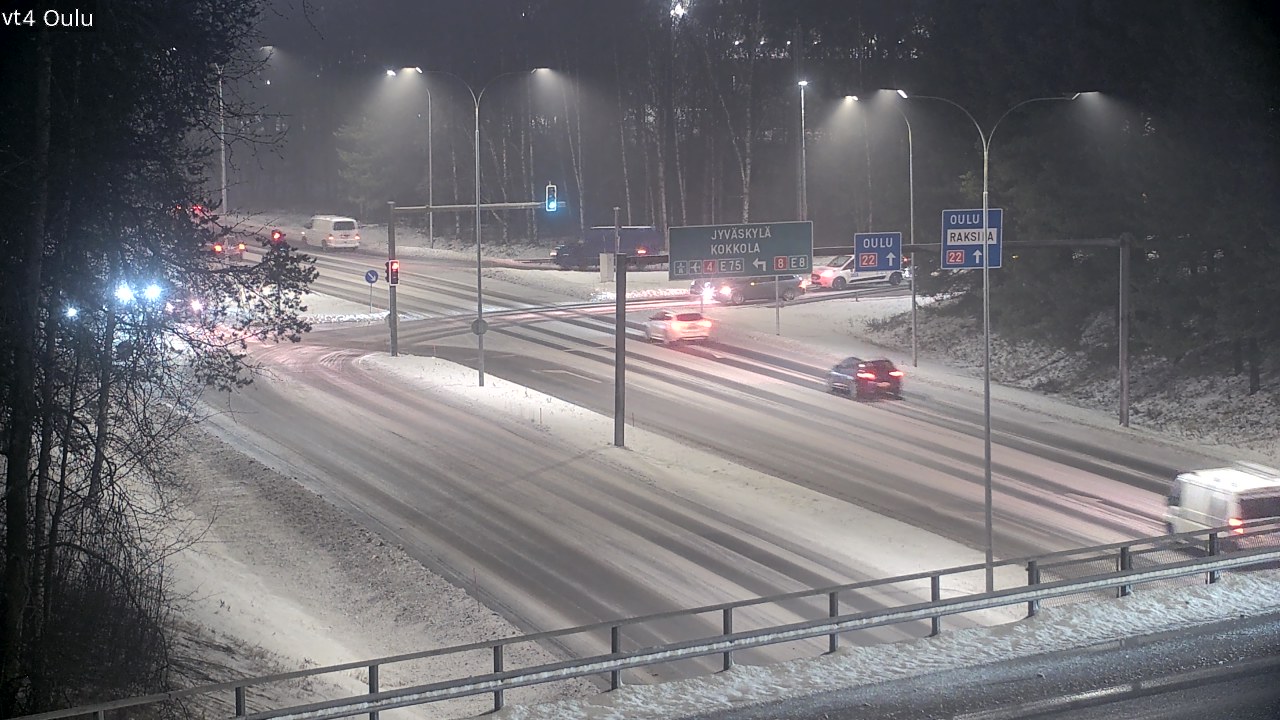 Weather Camera Image Väg 4 Uleåborg, Oulu, Pohjois-Pohjanmaa