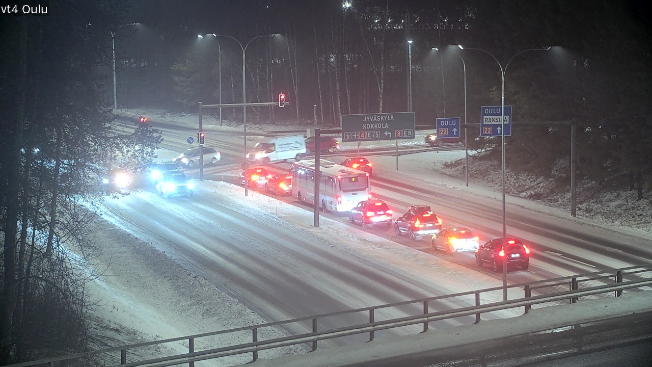 Weather Camera Image Väg 4 Uleåborg, Oulu, Pohjois-Pohjanmaa