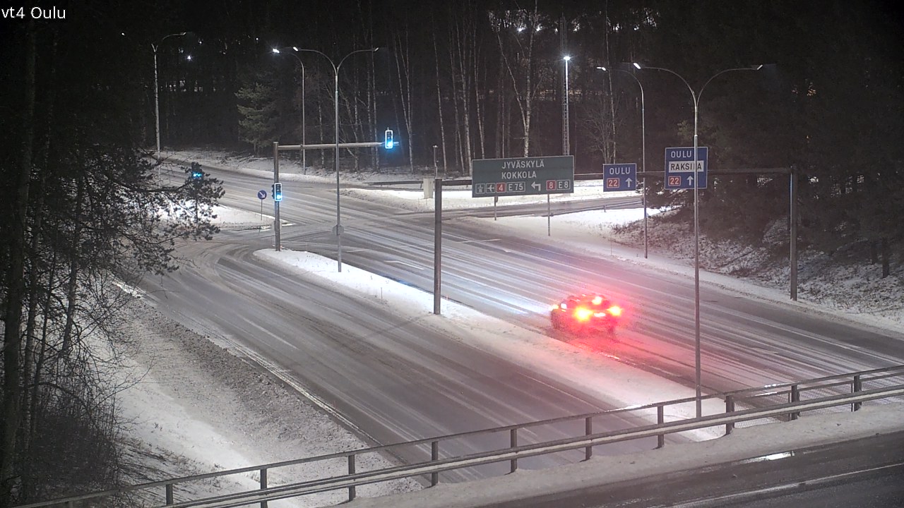 Weather Camera Image Väg 4 Uleåborg, Oulu, Pohjois-Pohjanmaa