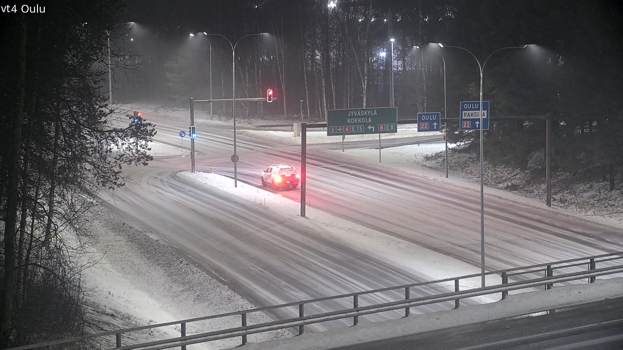 Weather Camera Image Väg 4 Uleåborg, Oulu, Pohjois-Pohjanmaa
