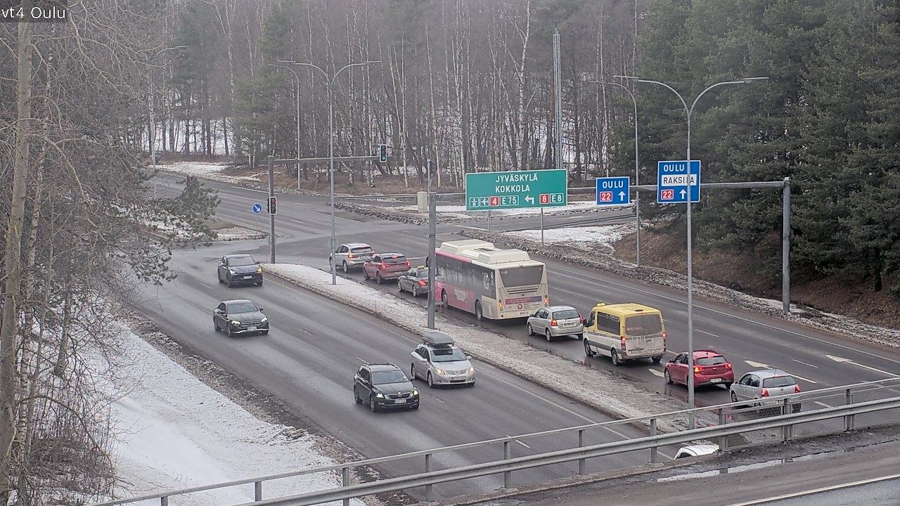 Weather Camera Image Road 4 Oulu, Oulu, Pohjois-Pohjanmaa