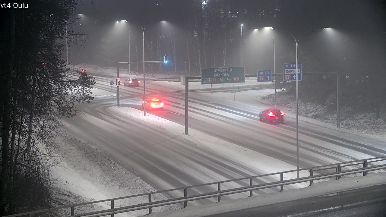 Weather Camera Image Väg 4 Uleåborg, Oulu, Pohjois-Pohjanmaa