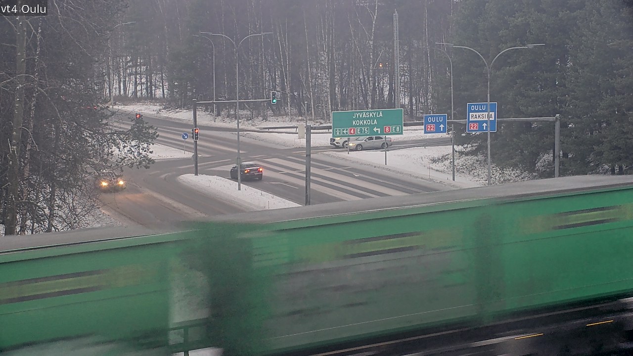 Weather Camera Image Väg 4 Uleåborg, Oulu, Pohjois-Pohjanmaa