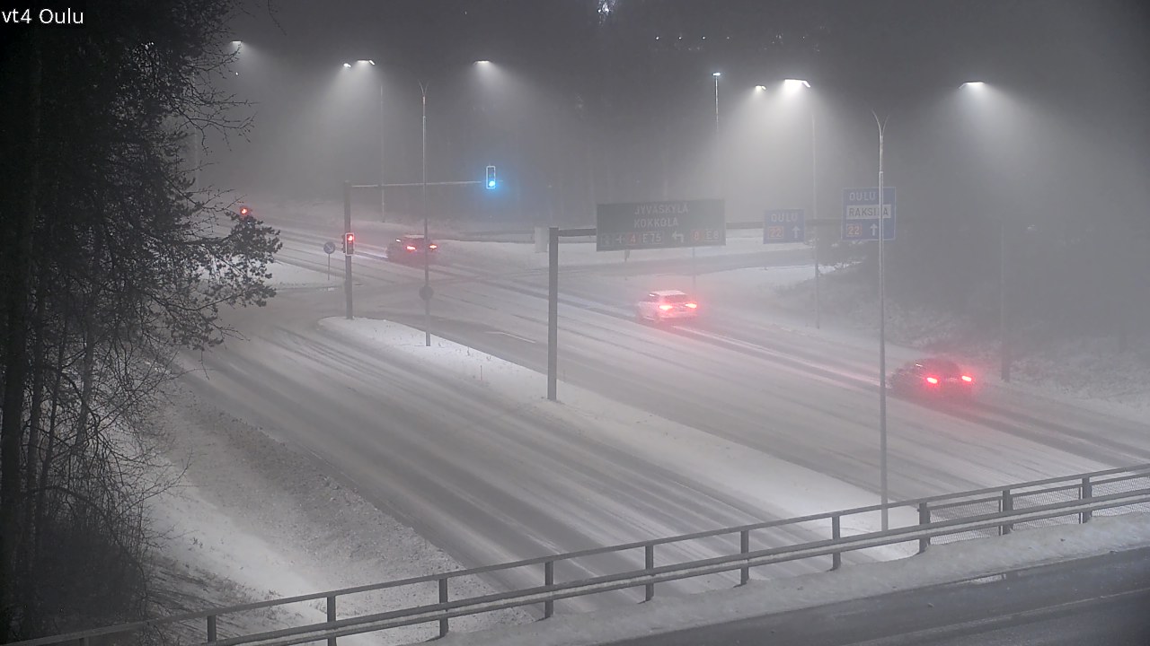 Weather Camera Image Väg 4 Uleåborg, Oulu, Pohjois-Pohjanmaa