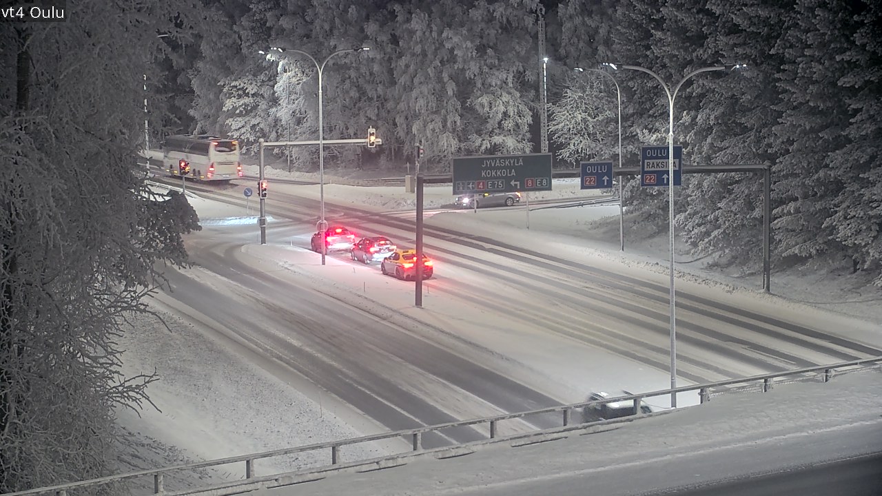 Weather Camera Image Road 4 Oulu, Oulu, Pohjois-Pohjanmaa
