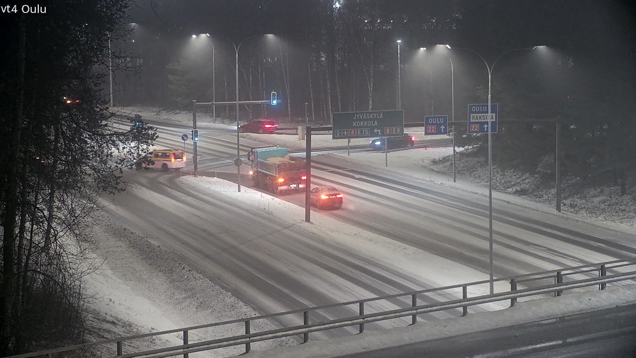 Weather Camera Image Väg 4 Uleåborg, Oulu, Pohjois-Pohjanmaa