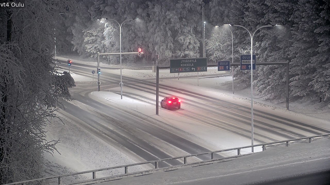 Weather Camera Image Road 4 Oulu, Oulu, Pohjois-Pohjanmaa