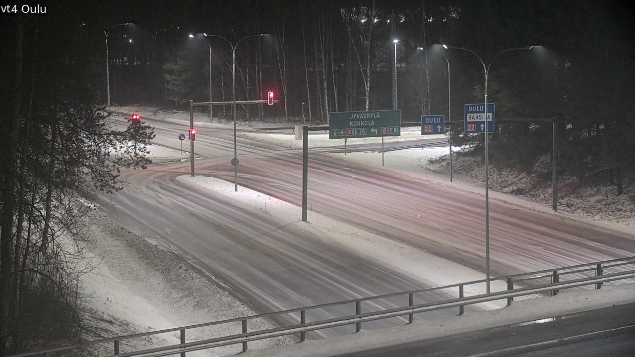 Weather Camera Image Väg 4 Uleåborg, Oulu, Pohjois-Pohjanmaa