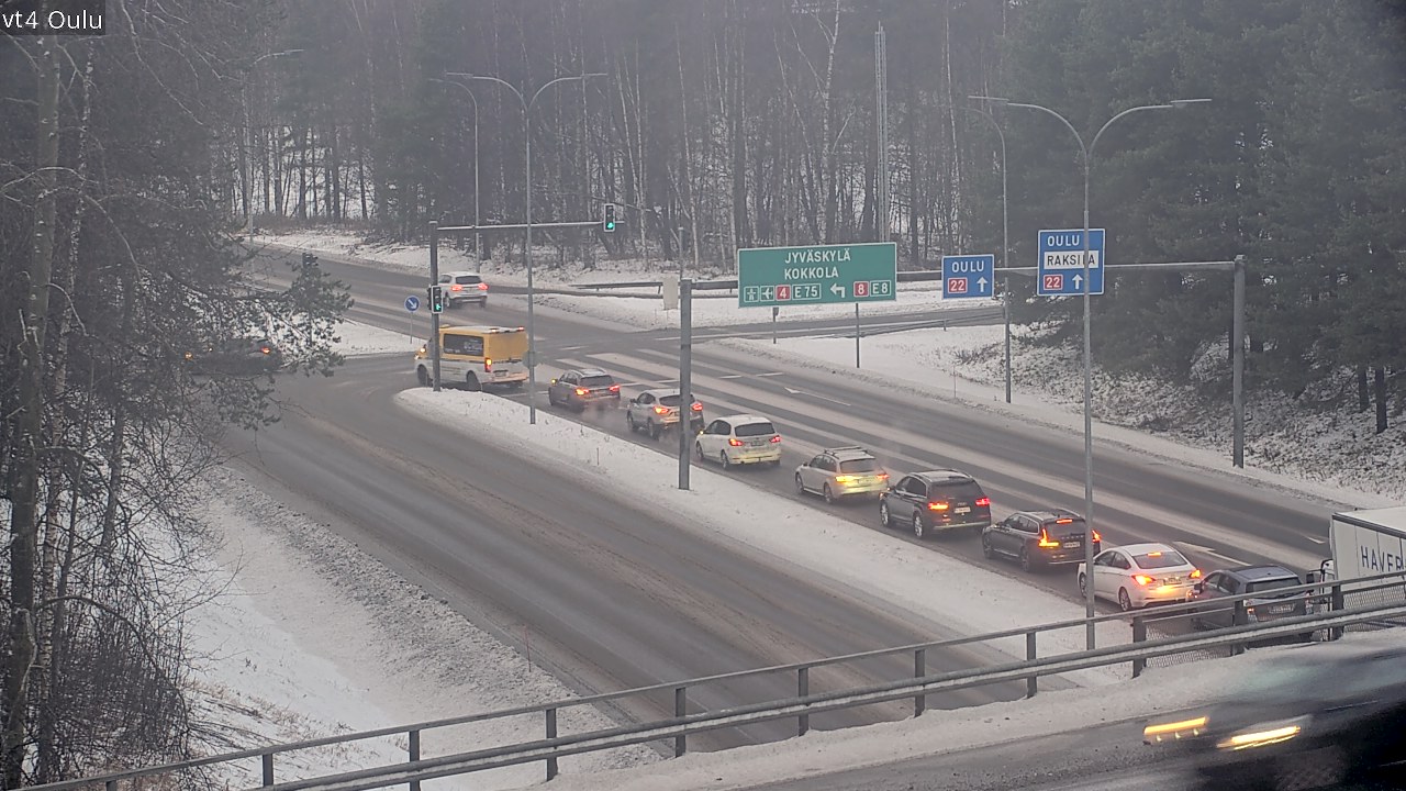 Weather Camera Image Road 4 Oulu, Oulu, Pohjois-Pohjanmaa