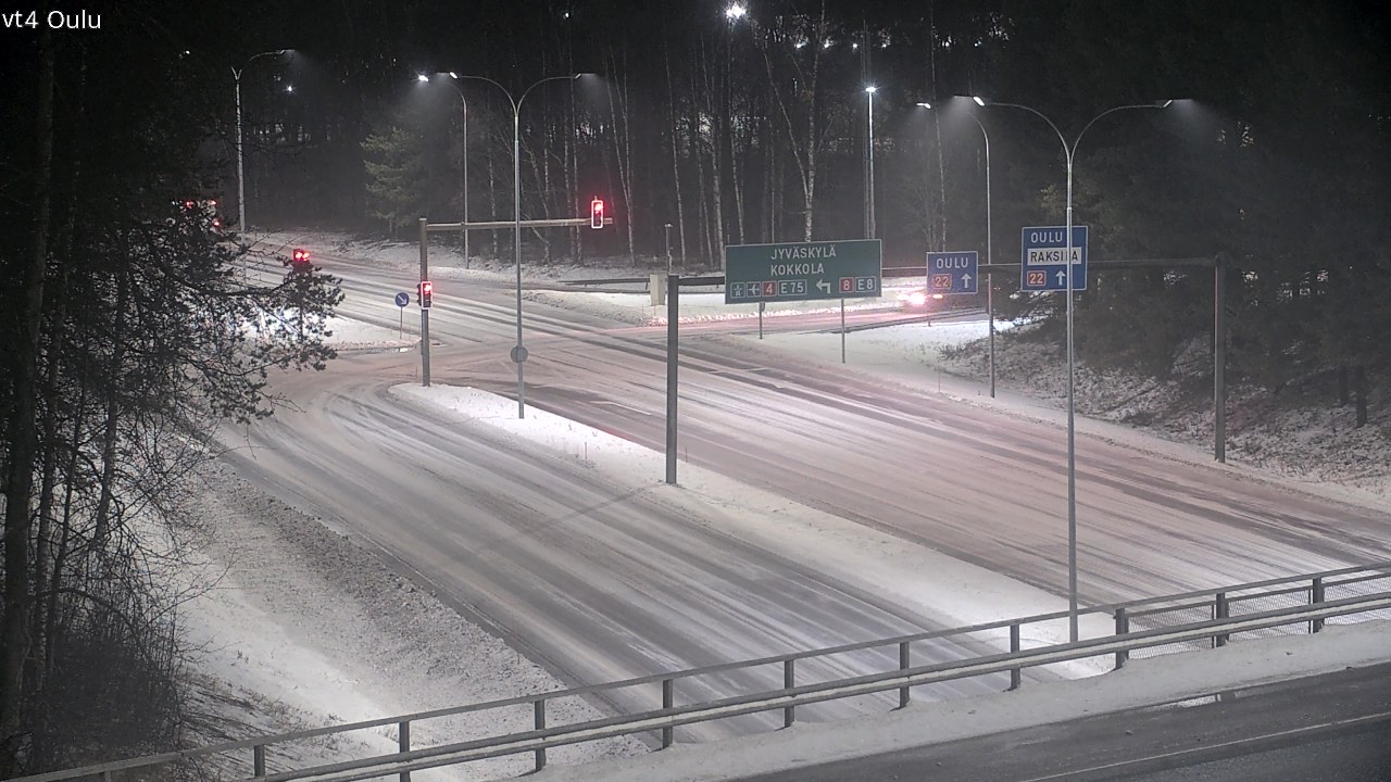 Weather Camera Image Väg 4 Uleåborg, Oulu, Pohjois-Pohjanmaa