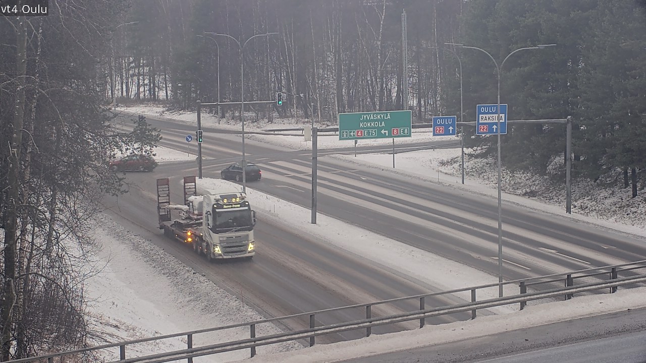 Weather Camera Image Väg 4 Uleåborg, Oulu, Pohjois-Pohjanmaa