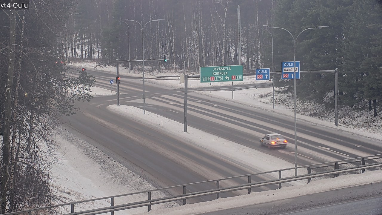 Weather Camera Image Väg 4 Uleåborg, Oulu, Pohjois-Pohjanmaa