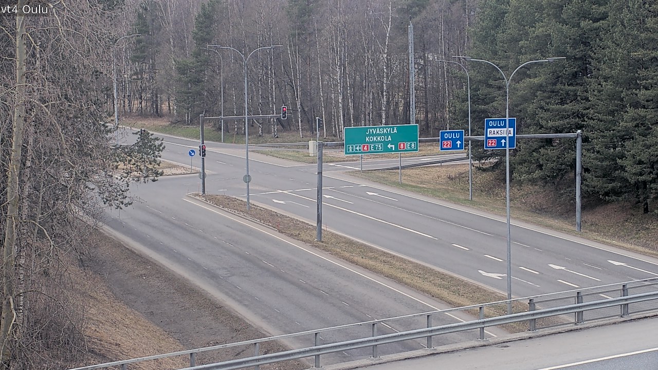 Weather Camera Image Väg 4 Uleåborg, Oulu, Pohjois-Pohjanmaa