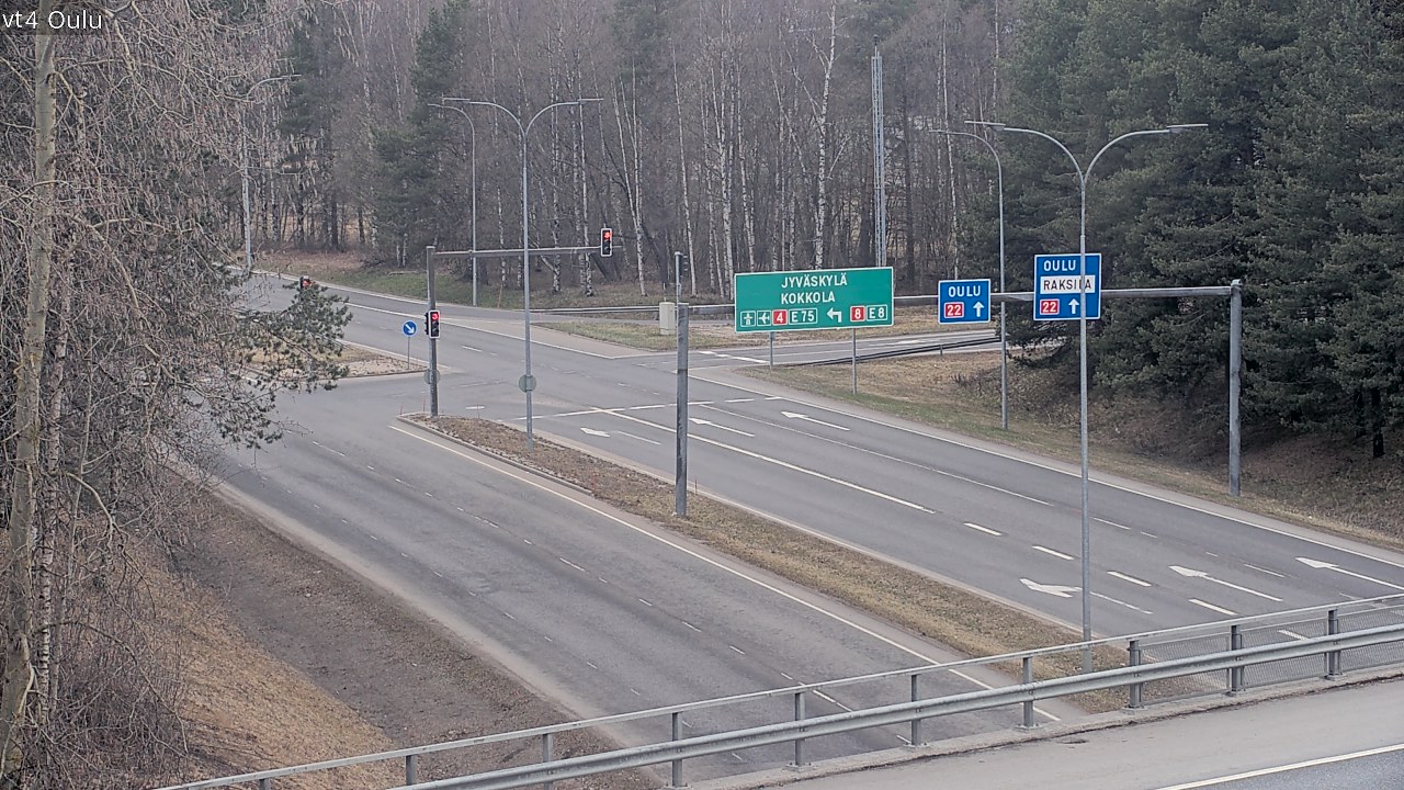 Weather Camera Image Väg 4 Uleåborg, Oulu, Pohjois-Pohjanmaa